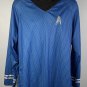 Star Trek Dr Spock Blue Long Sleeve T Shirt Mens Large Polyester spandex