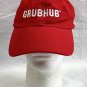 Grub Hub Baseball Hat Mens Cotton Red Embroidered Logo