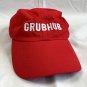 Grub Hub Baseball Hat Mens Cotton Red Embroidered Logo