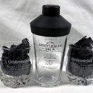 2 New Etched What a Gentleman Should Know Jack Daniels Whiskey Glasses + Shaker 2 New Etched What a Gentleman Should Know Jack Daniels Whiskey Glasses + Shaker