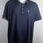 William Bill Murray Polo Golf Shirt Mens Large Polyester Spandex Blue