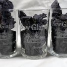 2 New Glarus Taster Beer Glasses 6 oz Etched