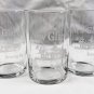 2 New Glarus Taster Beer Glasses 6 oz Etched