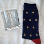 New Makers Mark Bourbon Whisky Glass & Mens Dress Socks Bottle Design