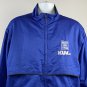 Built Ford Tough Jacket Mens Large Pockets Full Zip Polyester Vented Blue