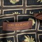 Tori Richard Button Front Shirt Mens XL Palms Trees Cotton Black Block Design