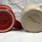 2 New Makers Mark S IV Bourbon Whisky Ceramic Coffee Mugs Red Tan 12 oz