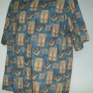 Tori Richard Button Front Shirt Mens Large block design Palm Trees Flowers Tori Richard Button Front Shirt Mens Large block design Palm Trees Flowers