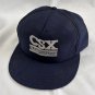 CSX Transportation Railroad Snapback Baseball Hat Blue Cotton USA Made