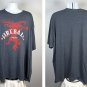 Fireball Whisky Red Devil Logo T Shirt Mens 4XLB 50/50 Blue