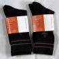 2 Pair Bombas All Purpose Calf Socks Medium Black Polyester Cotton Elastane Mix