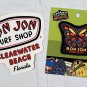 New Ron Jon Surf Shop Iron on Patch Butterfly & Clearwater Beach Sticker 5.25"