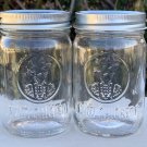 2 Slim Chickens Restaurant Mason Jar Cocktail Glasses 12 oz Embossed with Lids 2 Slim Chickens Restaurant Mason Jar Cocktail Glasses 12 oz Embossed with Lids