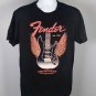 Fender Stratocaster Winged Guitar Logo Mens T Shirt Large