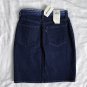 NWT Levi's High Rise Blue Denim Skirt Size 25 Crocking French Handloomed Fabric