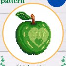 Cross stitch pattern "Apple of love" PDF