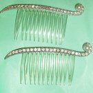 Vintage Rhinestone Hair Combs