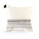 Geometric patern black and white pillow