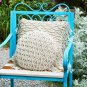 Bohemian Hand Knit Knot Geometric Pattern Cushion