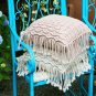 Bohemian Hand Knit Knot Geometric Pattern Cushion