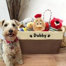 Personalized Dog Toy Basket / Storage Box With Your Dog's Name