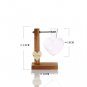 Heart Shape Clear Glass Hydroponic Flower Vase / Wooden Stand