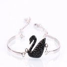 Silver Swan Elegant Bracelet
