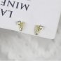 V-shaped Zircon Earrings