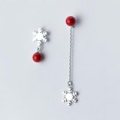 Pearl Christmas Earrings