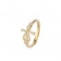 Elegant Micro Diamond Ring / Christian Cross