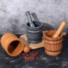 Wood Grain Jar For Mashed Garlic