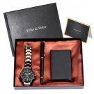 Men's Quartz Watch / Credit Card Case / Gel Pen Set