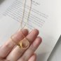 Butterfly K Gold Clavicle Necklace
