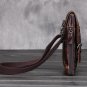 Leather Vintage Alligator Skin Pattern Bag