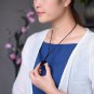 Obsidian Pendant Six-Pointed Star Chain
