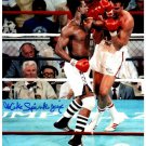 Michael Spinks Signed 8x10 Photo - Boxing Fighter Left Hook - JSA COA