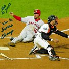 Benji Gil Signed 8x10 Photo MLB COA California Angels 2002 WS CHAMPS