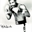 Michael Spinks Signed 8x10 Photo - Boxing Fighter Black/White AWM COA