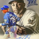 Corey Ray Signed 11x14 Photo Milwaukee Brewers MLB Autographed JSA COA