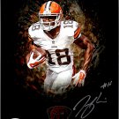 Taylor Gabriel Signed 8x10 Photo - JSA COA - NFL Cleveland Browns