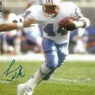 Lorenzo White Signed 8x10 Photo - AWM COA - NFL - Houston Oilers