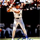 Glenn Wilson Signed 8x10 Photo - Houston Astros Autographed AWM COA b