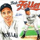 Bob Feller Signed 8x10 Photo Cleveland Indians - AWM COA Autographed