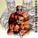 Powers Of Pain Signed 8x10 Photo Wrestling WWE Tag Team Warlord Barbarian