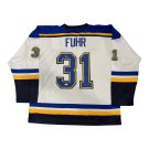 Grant Fuhr Signed White Jersey - Buffalo Sabres BECKETT COA
