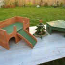 Guinea Pig Corner Play House Castle Christmas Tree Feeder PERFECT RODENT GIFT