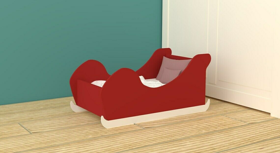 Rabbit Guinea Pig Bed Comfortable Xmas Christmas Bed Santa Sleigh Perfect Gift