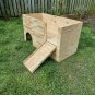 Guinea Pig House Shelter Hide Out Castle Two Tiered Play Hideaway Improved Ramp