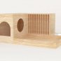 Rabbit Wooden House With Feeder & Drinking Station Small Animal Hutch Playhouse