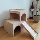 Rabbit 3Tier Hop Up House Castle Shelter Hideout Hideaway Hutch Small Animal